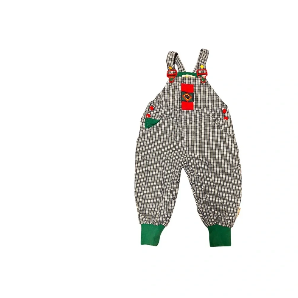 Vintage Gymboree rainbow tag overalls one piece size small 1-2 years old